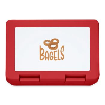 Bagel Lover Art Bagels - Lunchbox - red - Front