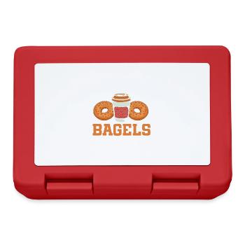 Bagel Lover Art Bagels - Lunchbox - red - Front