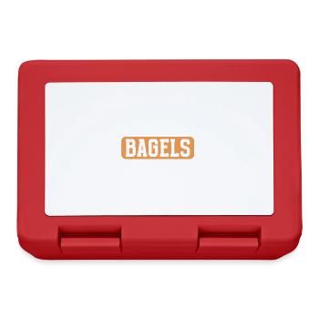 Bagel Lover Art Bagels - Lunchbox - red - Front