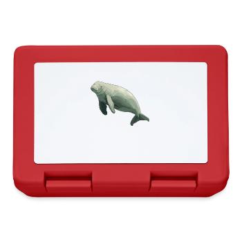 Manatee Dugongs Dugong - Lunchbox - red - Front