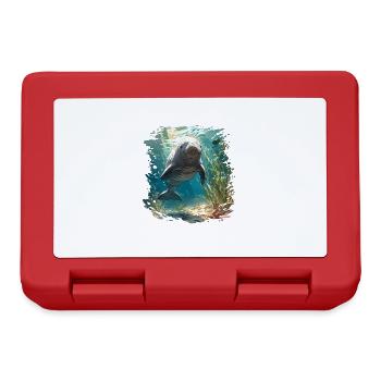 Manatee Dugongs Dugong - Lunchbox - red - Front