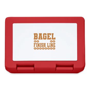 Bagel Lover Art Bagels - Boîte à goûter - rouge - Devant