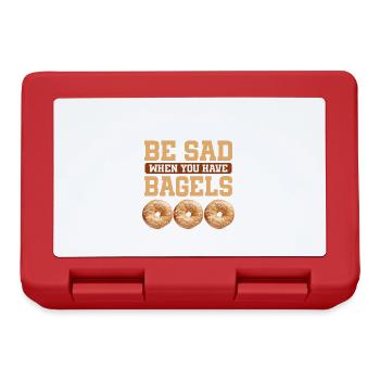 Bagel Lover Art Bagels - Brotdose - Rot - Vorne