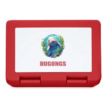 Manatee Dugongs Dugong - Lunchbox - red - Front