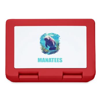 Seekuh Manatees Manatee - Brotdose - Rot - Vorne