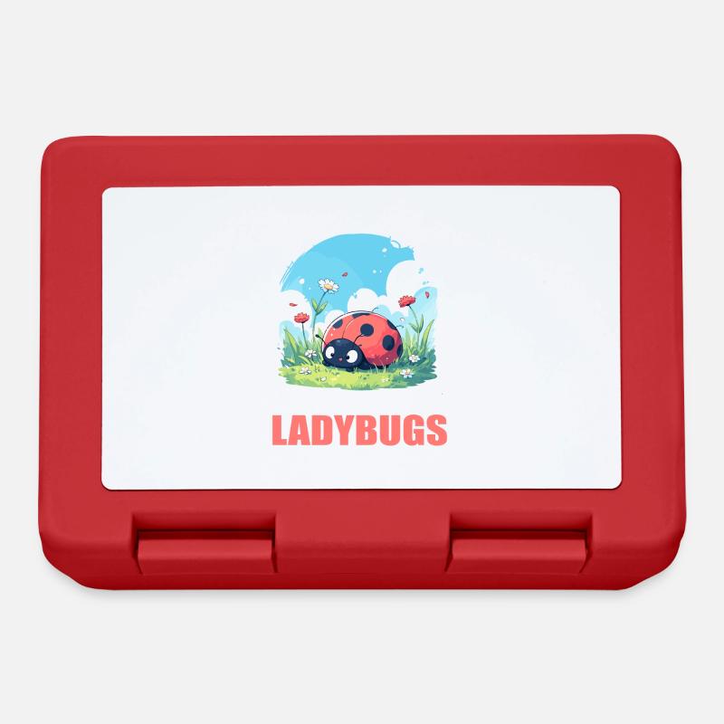 Ladybug Marienkäfer - Brotdose - Rot