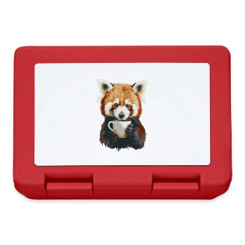 Roter Panda - Brotdose - Rot - Vorne