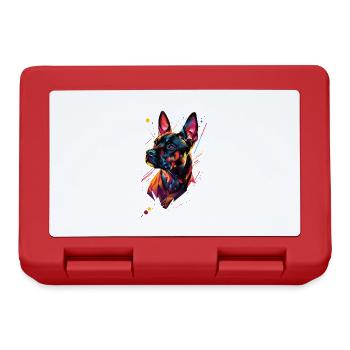 Chien - Boîte à goûter - rouge - Devant