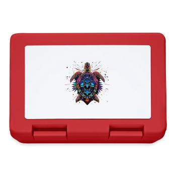 Tortue - Boîte à goûter - rouge - Devant