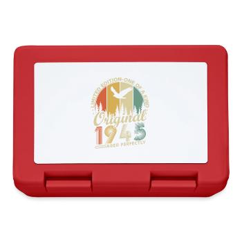 Original 1945 Vintage Vintage Birthday Gift - Lunchbox - red - Front