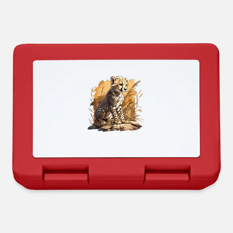 Guépard Geparde Gepard - Boîte à goûter - rouge