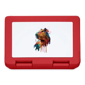 capybara - Boîte à goûter - rouge - Devant
