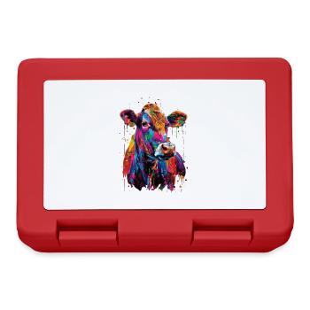 Cow - Lunchbox - red - Front