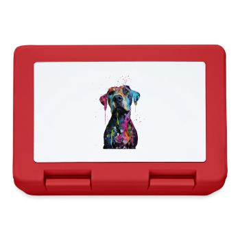 Chien - Boîte à goûter - rouge - Devant