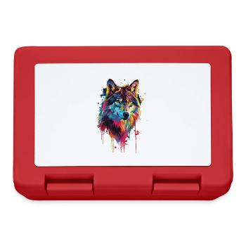 Wolf - Brotdose - Rot - Vorne