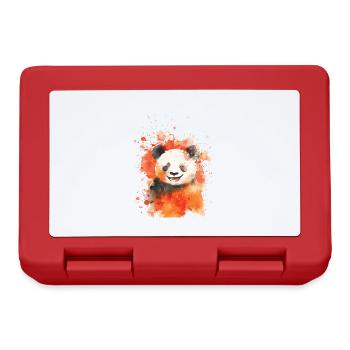 Panda - Boîte à goûter - rouge - Devant