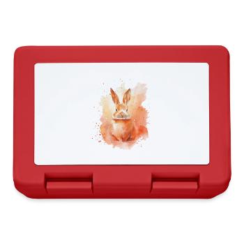 Lapin - Boîte à goûter - rouge - Devant