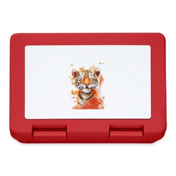 Tigre - Boîte à goûter - rouge - Devant