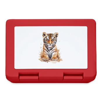Tigre - Boîte à goûter - rouge - Devant