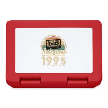 Jahrgang 1995 Geburtstagsgeschenk Geboren 1995 - Brotdose - Rot - Vorne