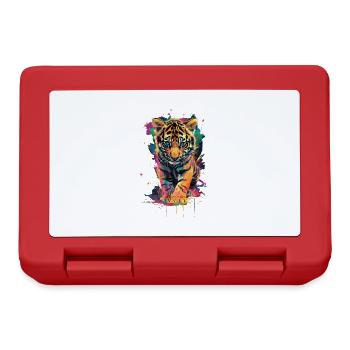 Tigre - Boîte à goûter - rouge - Devant