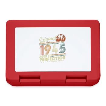 Original 1945 Vintage Vintage Birthday Retro - Lunchbox - red - Front