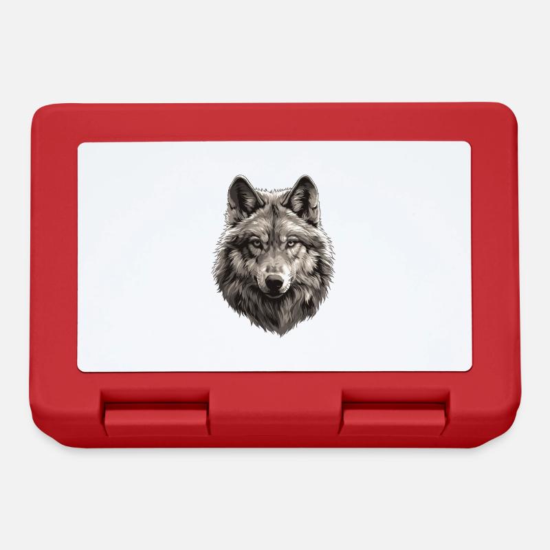 Loups Loup - Boîte à goûter - rouge