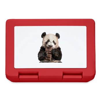 Panda - Boîte à goûter - rouge - Devant