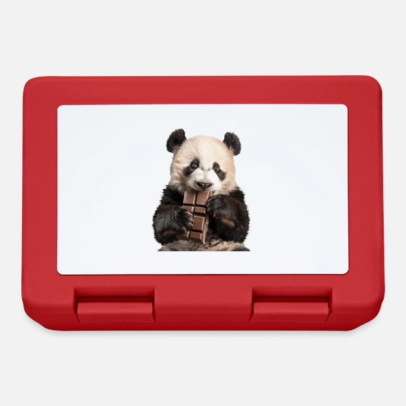Panda - Brotdose - Rot