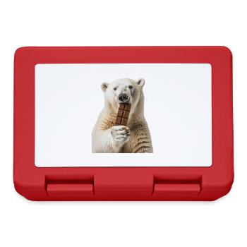 Polar bear - Lunchbox - red - Front