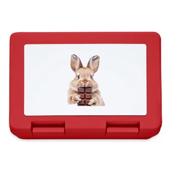 Lapin - Boîte à goûter - rouge - Devant