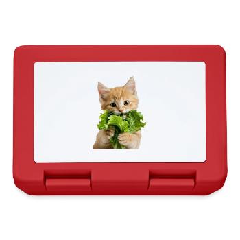 Katze - Brotdose - Rot - Vorne