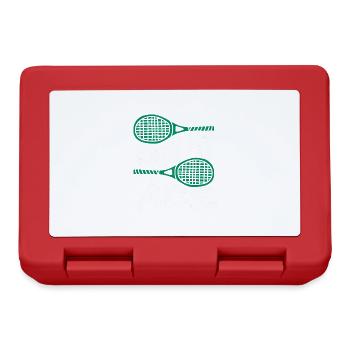 Joueur de tennis - Boîte à goûter - rouge - Devant