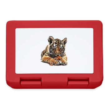 Tigre - Boîte à goûter - rouge - Devant