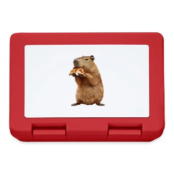 Capybara - Boîte à goûter - rouge - Devant