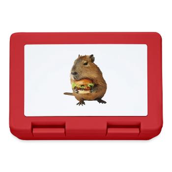 Capybara - Boîte à goûter - rouge - Devant