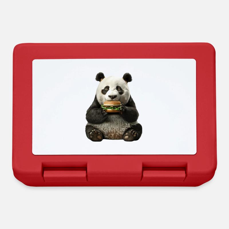 Panda - Brotdose - Rot
