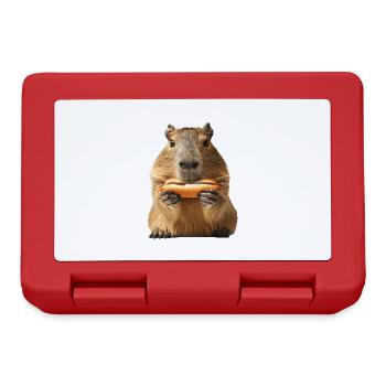 Capybara - Boîte à goûter - rouge - Devant