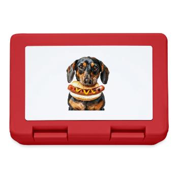 Chien - Boîte à goûter - rouge - Devant