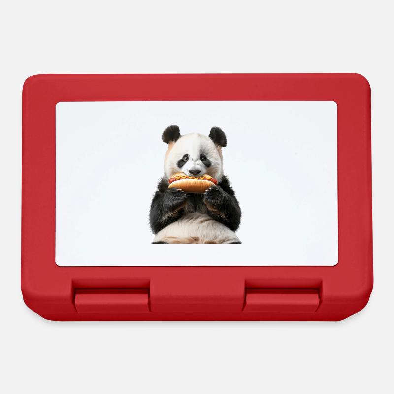 Panda - Boîte à goûter - rouge