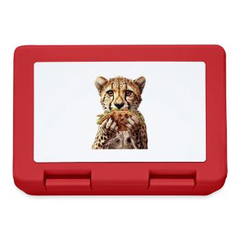 Cheetah - Lunchbox - red - Front