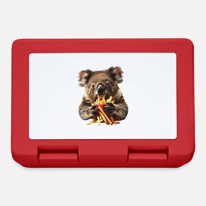 Koala - Boîte à goûter - rouge