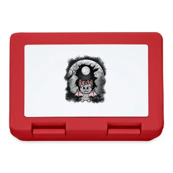 Child Halloween Bat Bats Kids - Lunchbox - red - Front