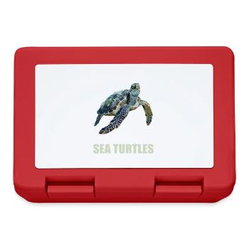 Sea Turtle Meeresschildkröten Meeresschildkröte - Brotdose - Rot - Vorne