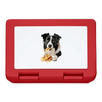 Border Collie - Lunchbox - red - Front