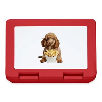 Caniche - Boîte à goûter - rouge - Devant