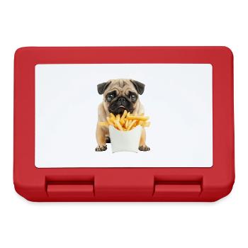 Mops - Brotdose - Rot - Vorne