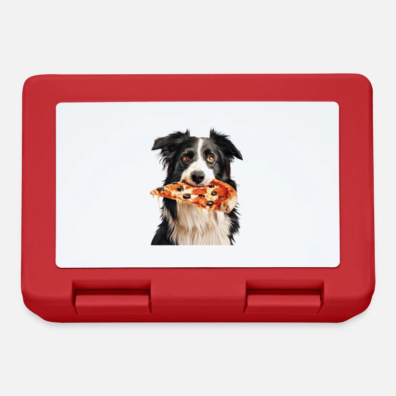 Border Collie - Boîte à goûter - rouge