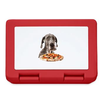 Dogue allemand - Boîte à goûter - rouge - Devant
