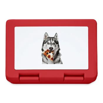 Sibirischer Husky - Brotdose - Rot - Vorne